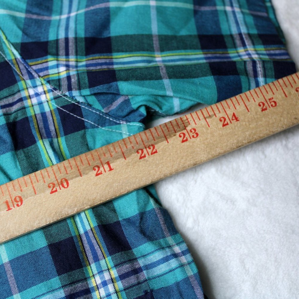 American Fusion Gear Plaid Short Sleeve Button Up Shirt Men's Size L - Picture 6 of 8